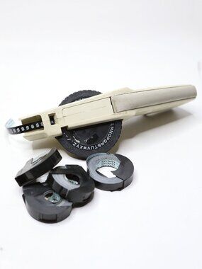Vintage DYMO Embossing Label Maker with Extra Tape Rolls | Retro Office Decor